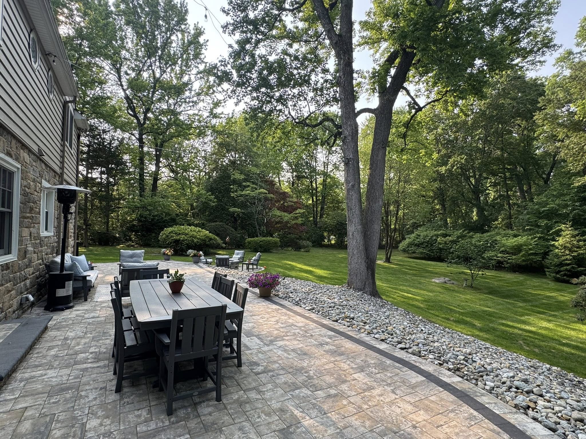 French drain and grading drainage solution